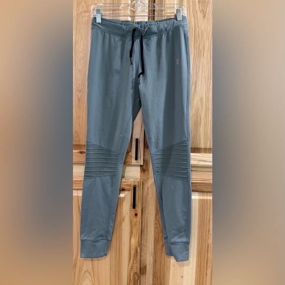 Women’s Gray Born Primitive Textured Knee Jogger Pants Sporty Athletic Active - Picture 4 of 13
